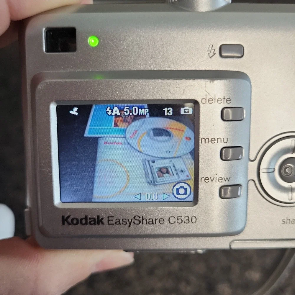 Kodak EasyShare C530 5MP Digital Camera Tested Works w/ SD Card Manual CD Y2K